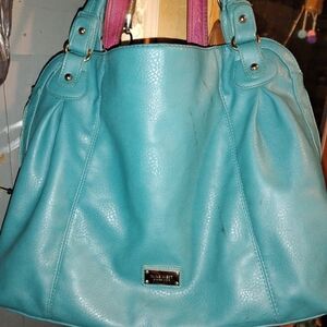 Nine West Turquoise and Magenta Shoulder Bag